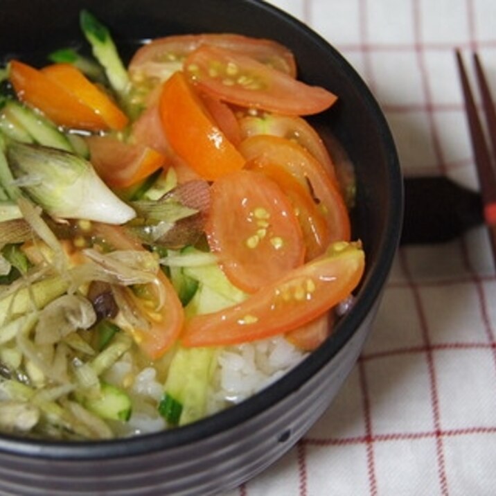 夏野菜★冷や汁 （ミニ丼）